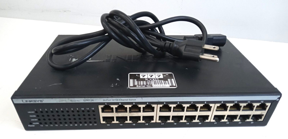 LINKSYS 24 PORT 10/100 ETHER SWITCH EF4124