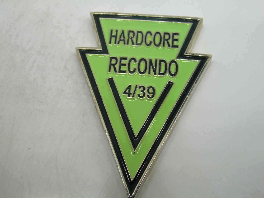 HARDCORE RECONDO 4/39 CHALLENGE COIN