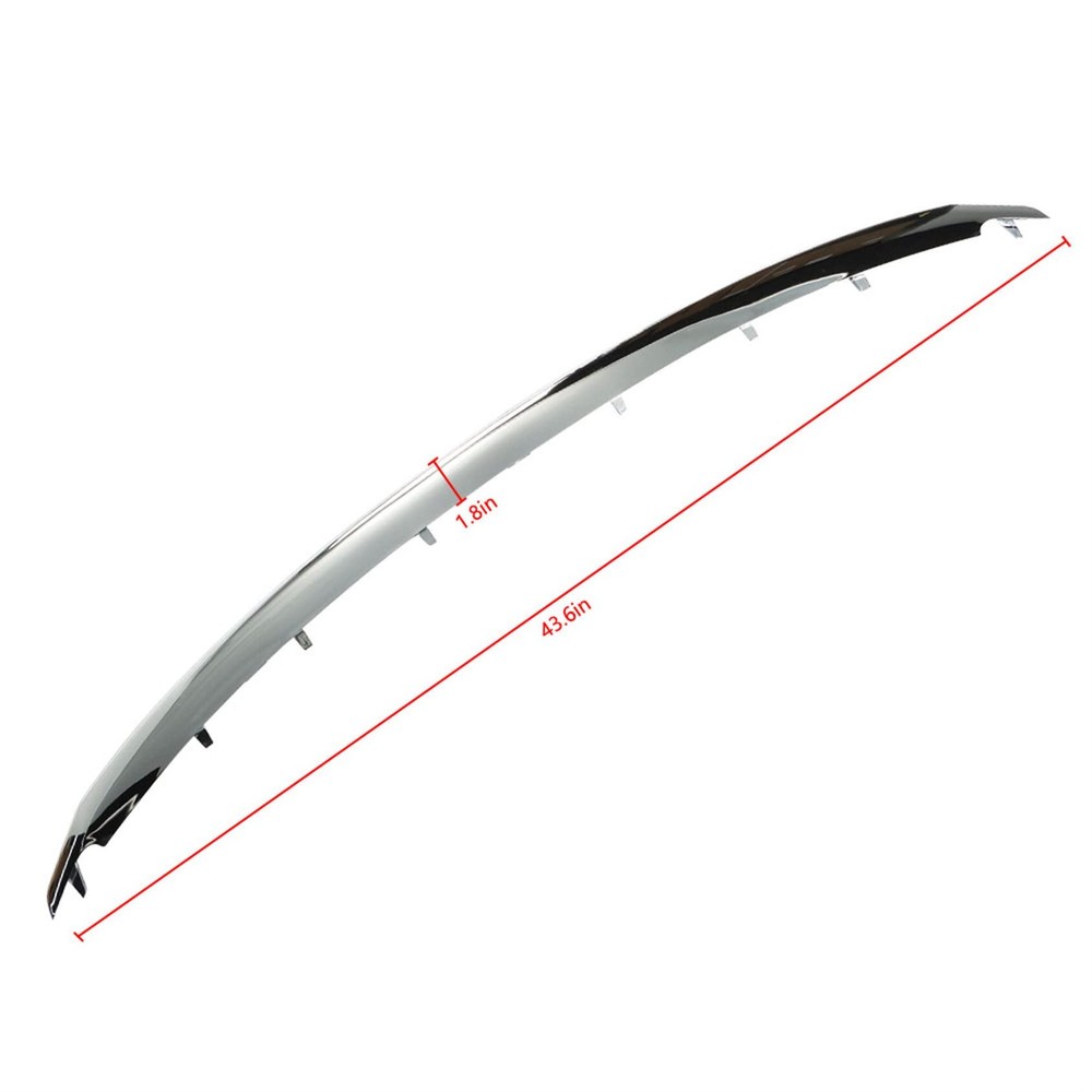 ANTUKO Grille Upper Molding Trim Strip Replacement for Upper, Chrome