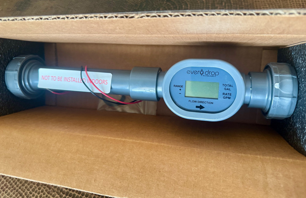 Everydropmeters flowmeter 1" 2 wire with extensions Model 1004-EX