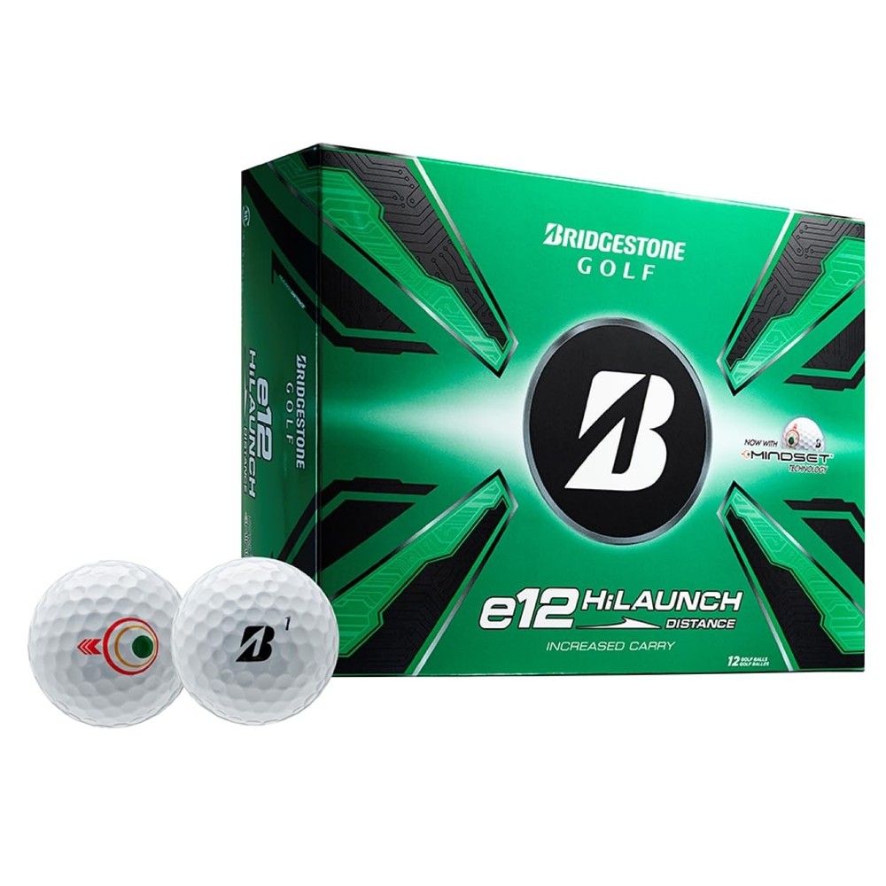NEW Bridgestone 2025 e12 High Launch Golf Balls - White - Dozen