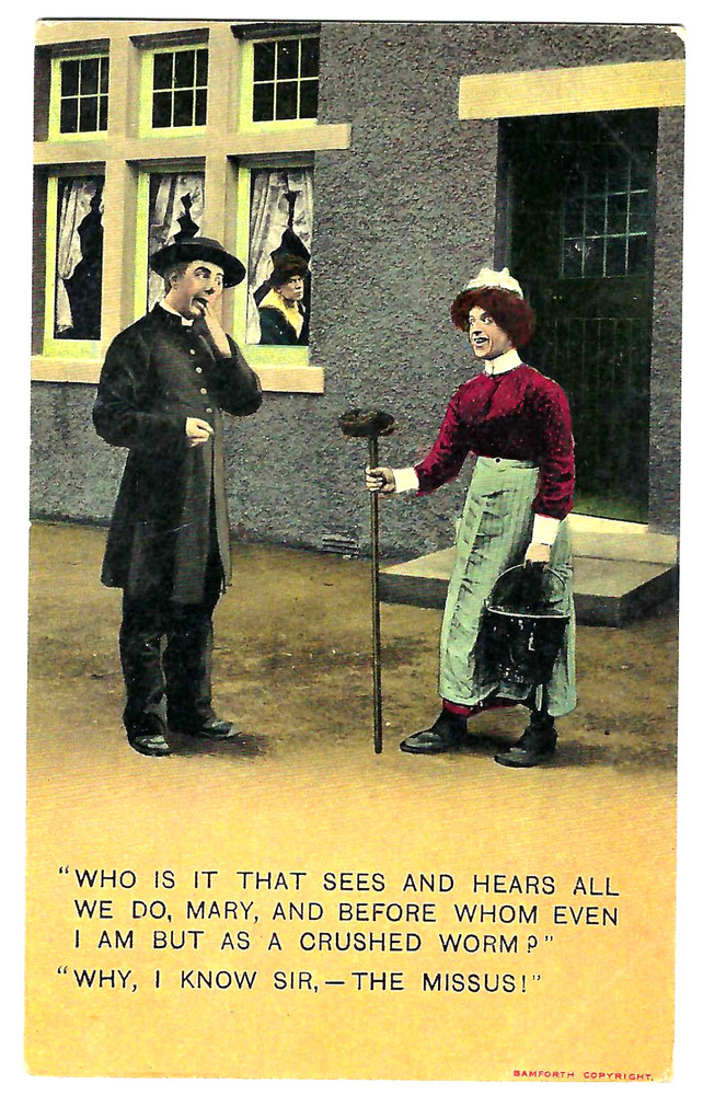 old BAMFORTH humorous postcard
