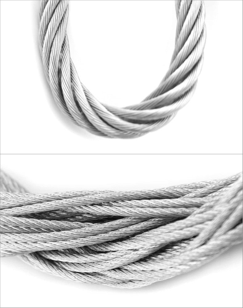 QWORK Cable Pulling Socks Grip, 1102 Lbs Breaking Strength, 3.3 Ft Cable Puller