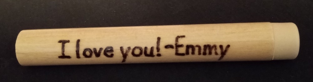 Valentine's Day Gift ❤ Personalized, Wood-Burned Toothpick / Love Note Holder