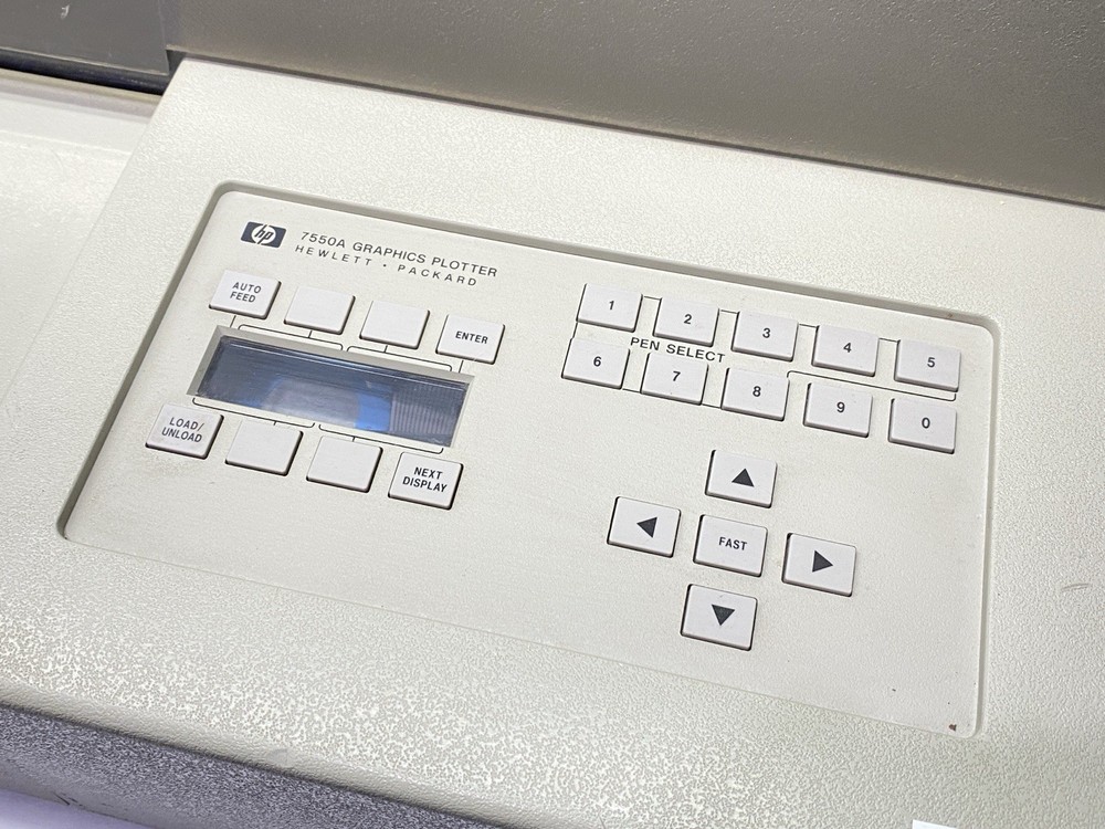 Hewlett Packard HP 7550A Graphics Plotter DAMAGED SCREEN