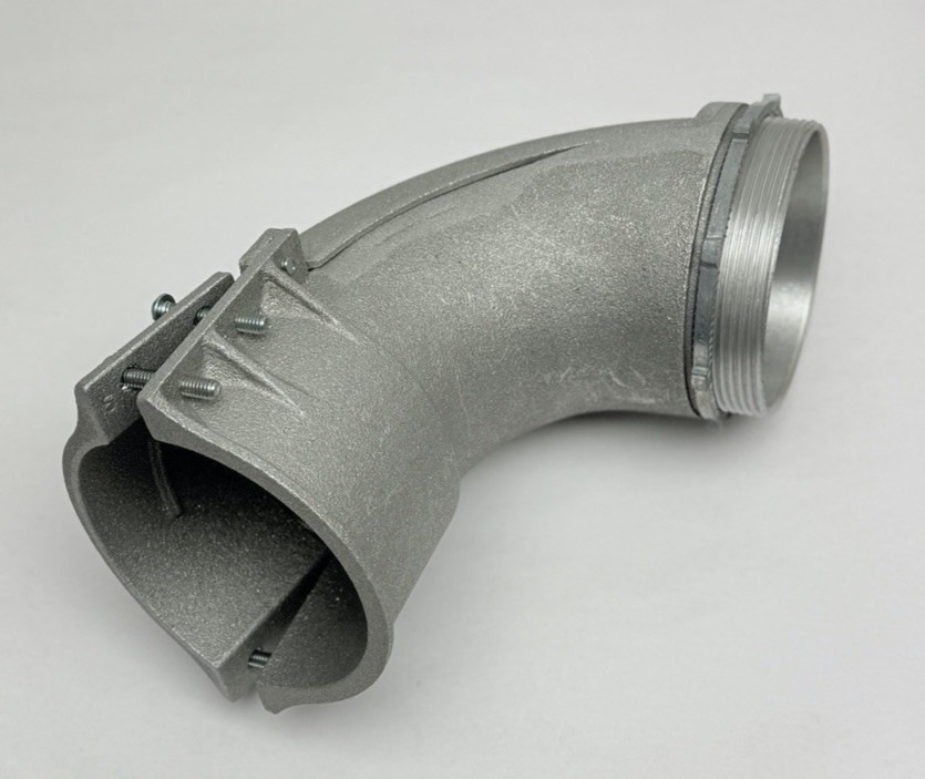 747DC EATON 4" ZN ANGLE SQ CONNECTOR