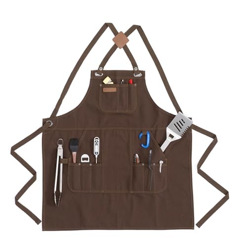 Unisex Grill Apron, Chocolate, One Size