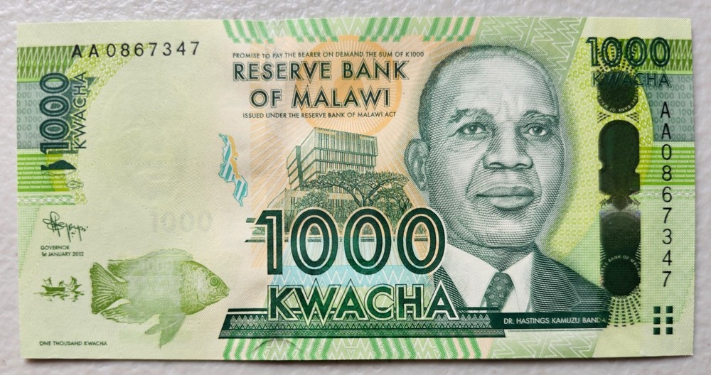 Malawi 1000 Kwacha 2012 Unc