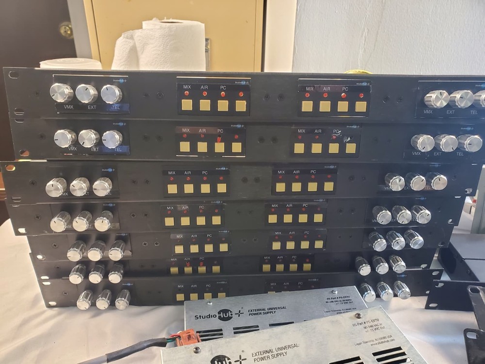 StudioHub Broadcast Audio System Lot Tested Rack Units Panels Modules CAT5