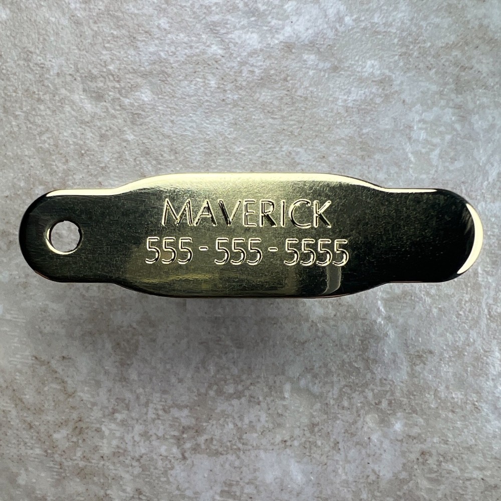 Custom Engraved Tags Personalized ID Tags Name Plate MINI BRASS Nameplate BATON