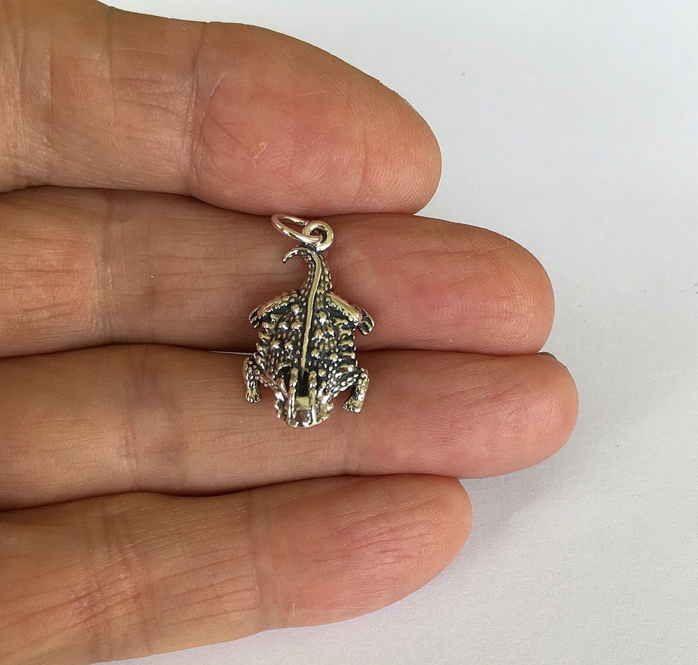 Sterling Silver Horned Toad charm