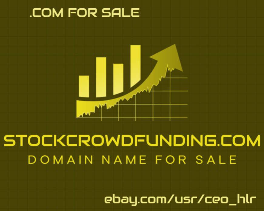 StockCrowdFunding (com) PREMIUM dot .com DOMAIN NAME Brandable Easy to Remember