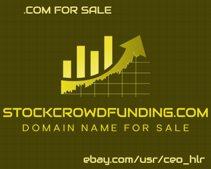 StockCrowdFunding (com) PREMIUM dot .com DOMAIN NAME Brandable Easy to Remember