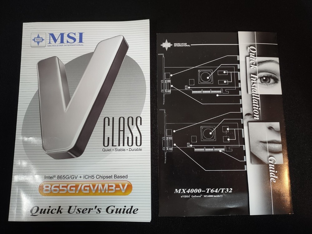 MSI Multimedia Beyond 3D Drivers & Utilities Kit Gaming Software CD Disc W/ Docs