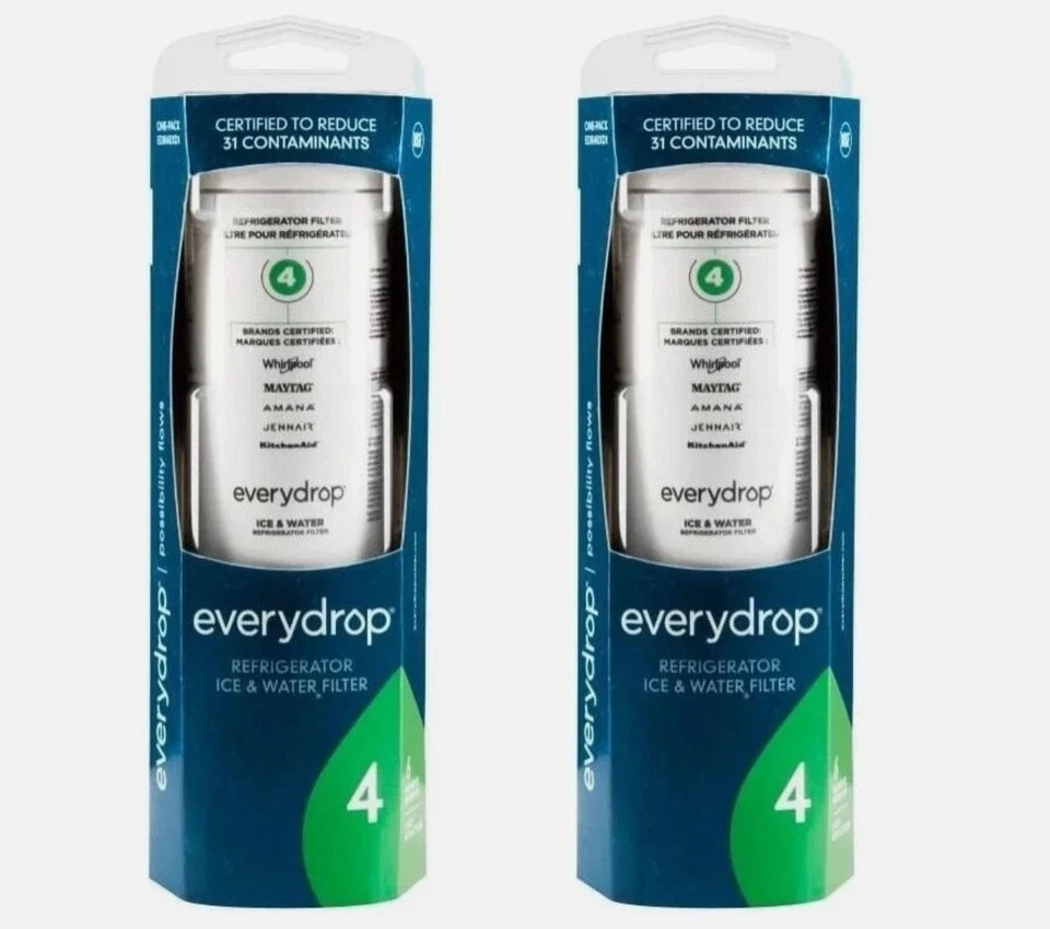 NEW 2Pack Refrigerator Cartridge Ice & Water Filter 4 ED²R4RX²D1 Replacement
