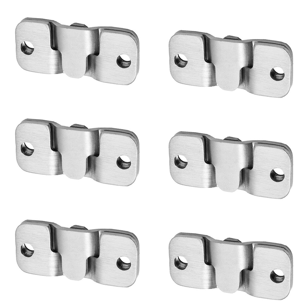 6 Pairs Flush Mount Bracket Interlocking Clips Picture Hangers