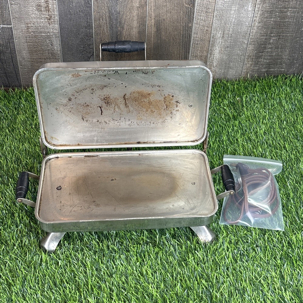 Vintage Electric Griddle Tested Working Unbranded