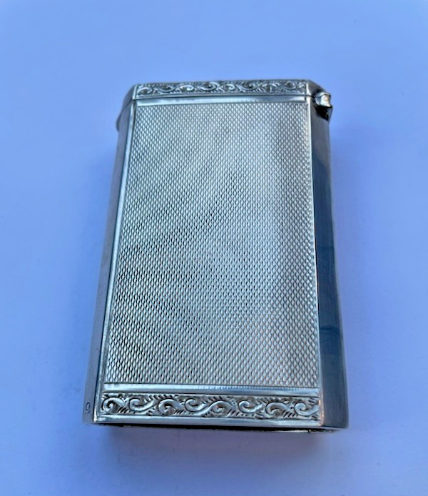 Hallmarked silver cigarette case J. G. Ltd no. 47