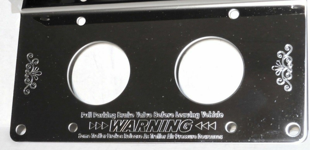 Control Panel for Peterbilt Lighter Tractor/Trailer 4 Switch Stainless GG#68331