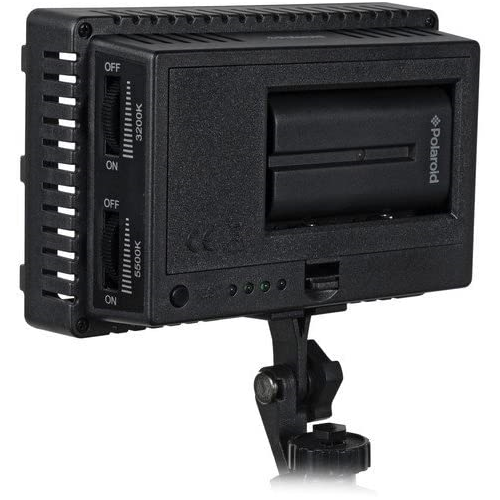 Polaroid High Powered LED Light, Variable Dimmable Light with Carrying Case