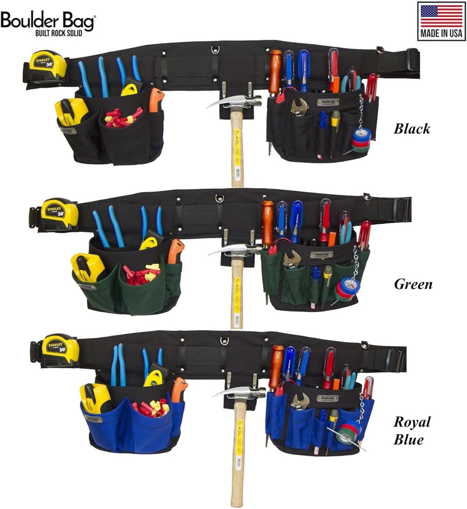 BOULDER BAG Professional Electrician's MAX Combo w/ Comfort Back Support Tool Be