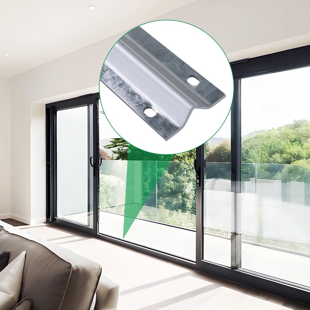 12FT Galvanized V Track for Sliding Doors & Gates - Strong & Durable