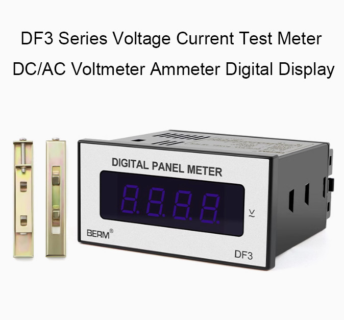 DF3 Series Voltage Current Test Meter DC/AC Voltmeter Ammeter Digital Display