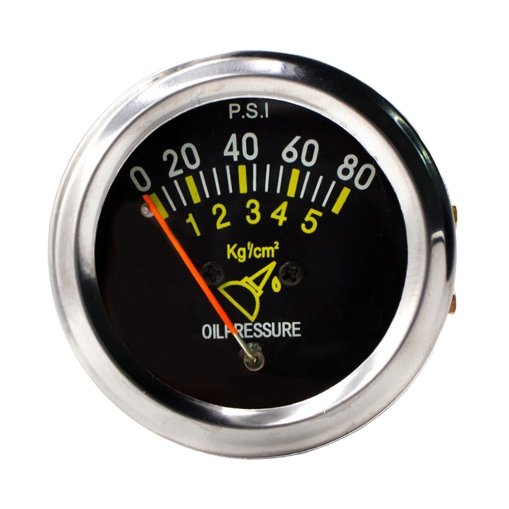 Generic Oil Pressure Gauge 0-80 PSI Car Modifications