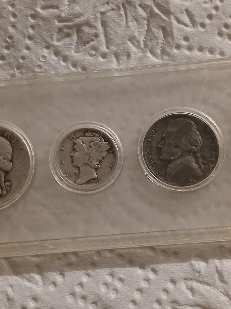 1943 US Mint Coin Set Plain