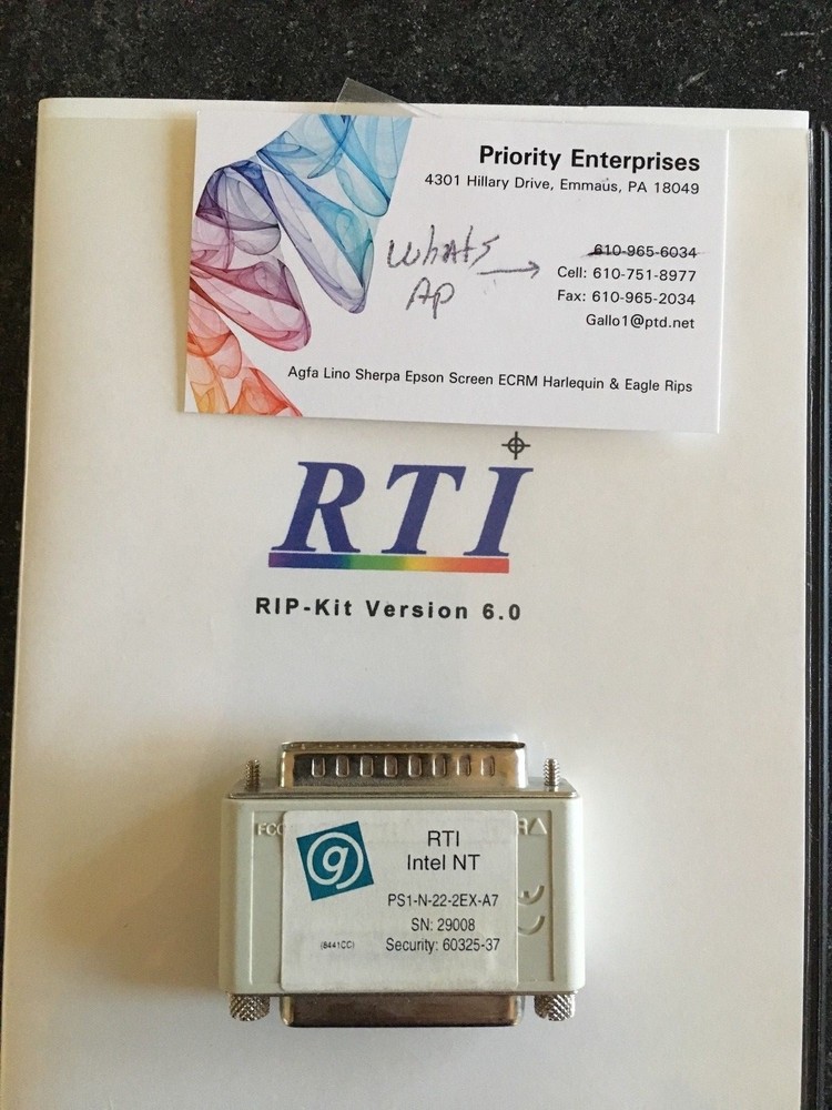 AGFA RTI Rip on Dell 3000 6.3