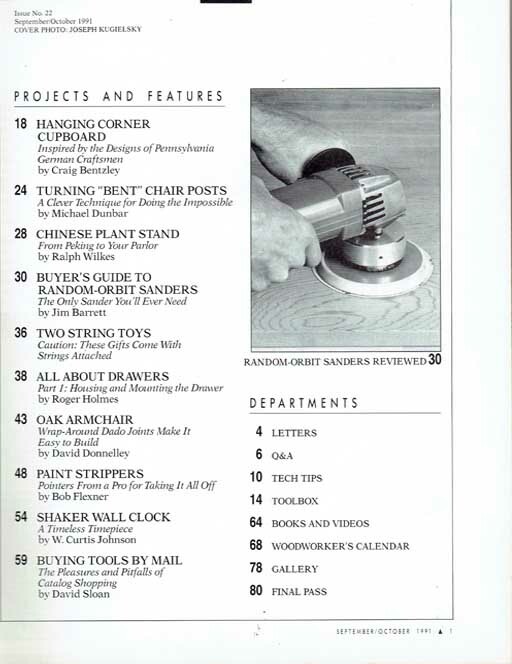 1989-1992 American Woodworker - 4 Issues