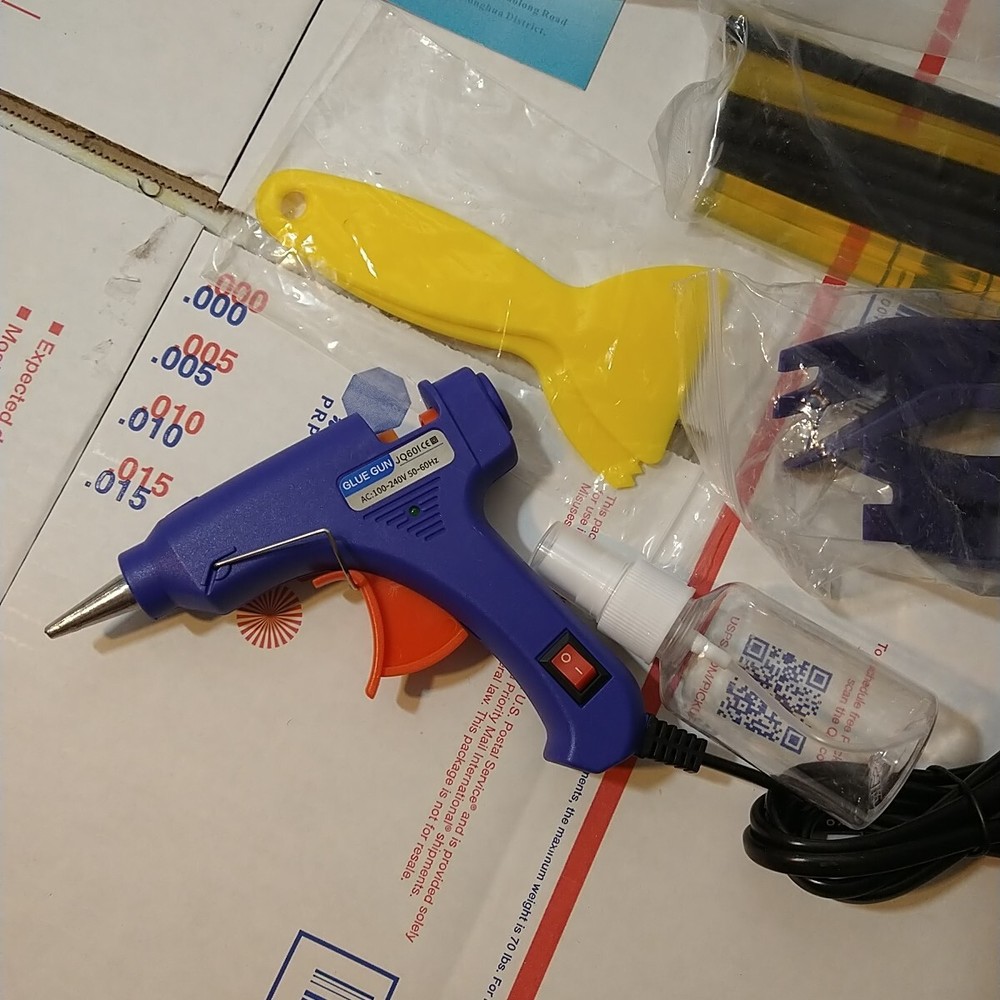 GLISTON 45pcs Paintless Dent Repair Tool Dent Puller Kit, Adjustable Width, Pops