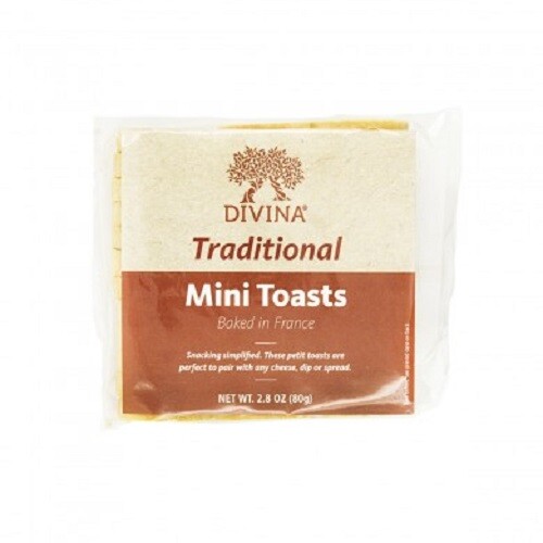 Divina Mini Toasts,  24 -2.8 Oz Packets