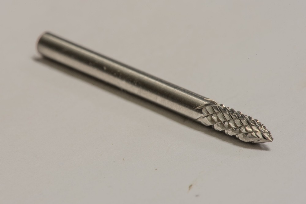 SG43D Tree Shape SOLID Carbide Burr Bur Cutting Tool Die Grinder Bit 1/8"