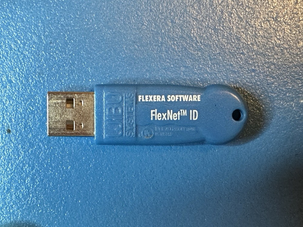 Flexera Software FlexNet ID USB Flash Drive Dongle Blue USB Interface