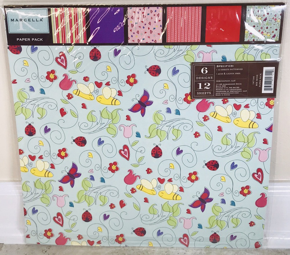Marcella By K SPRING THEME ASSORTED SCRAPBOOK 12x12 SHEET SET