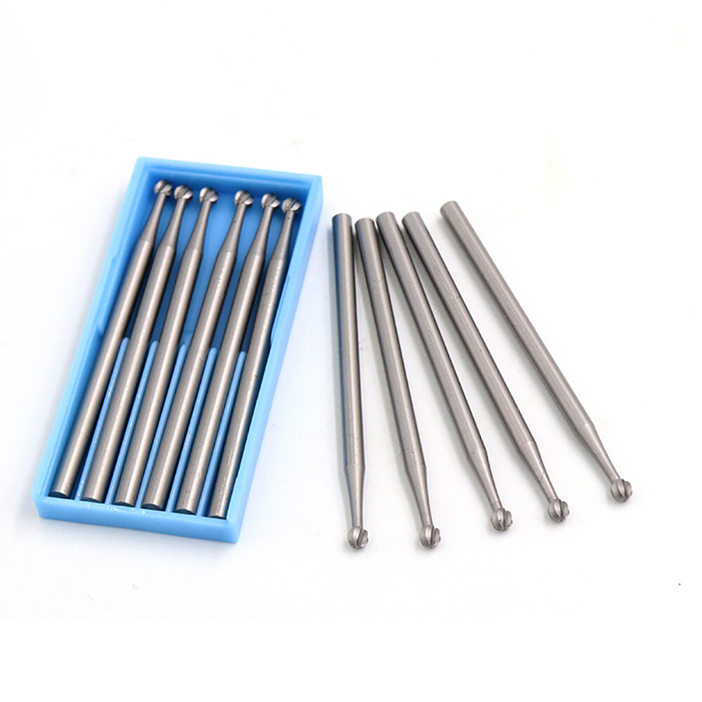 Solid Carbide Ball Needle Engraving Tool Rotary Bits 0.3-2.3mm For Jade/Plastic