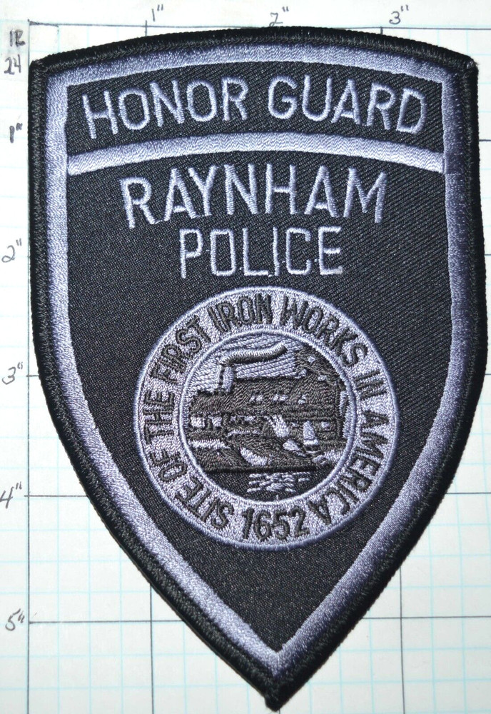 MASSACHUSETTS, RAYNHAM POLICE DEPT SUBDUED HONOR GUARD PATCH