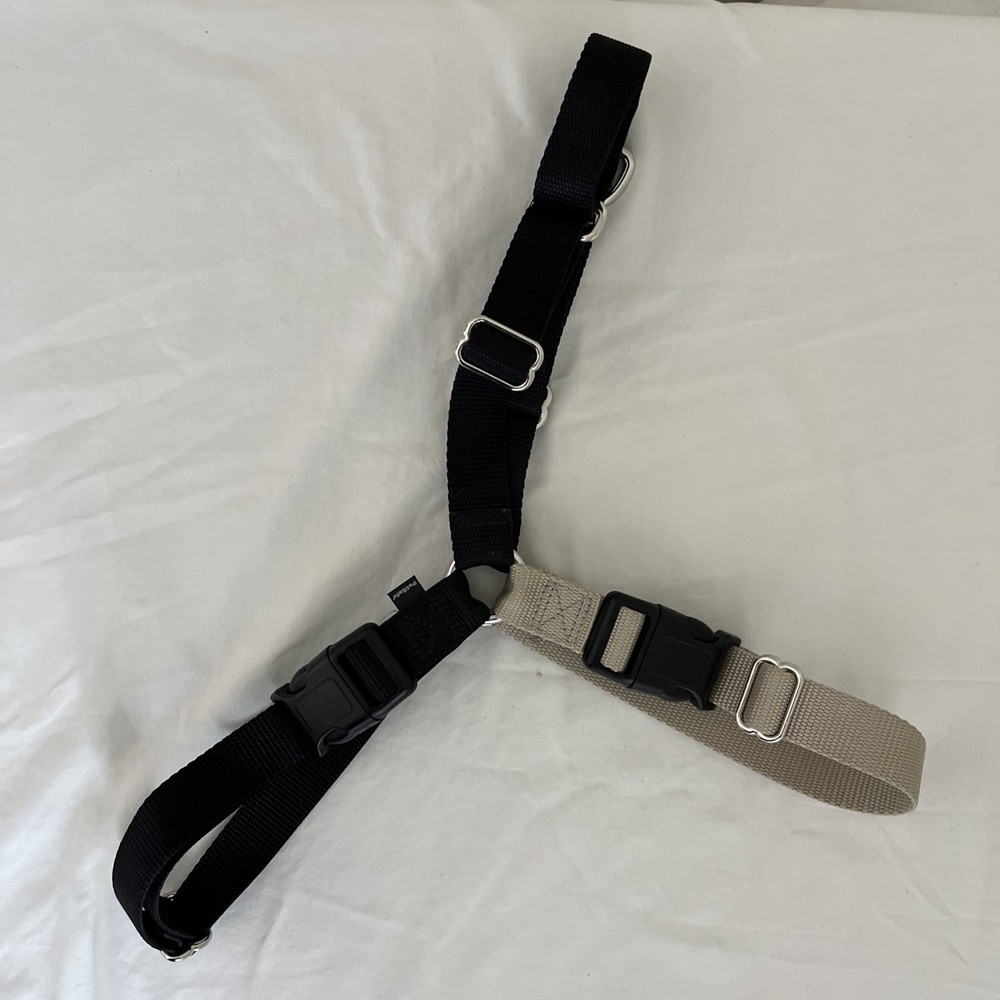 PetSafe Easy Walk No Pull Harness, Black/Tan- Large