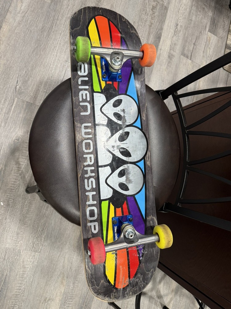 Alien Workshop Skateboard Complete Spit Fire Wheels Rainbow
