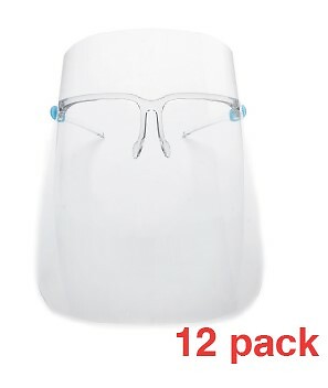 Face Shield with Glasses - 12 pcs