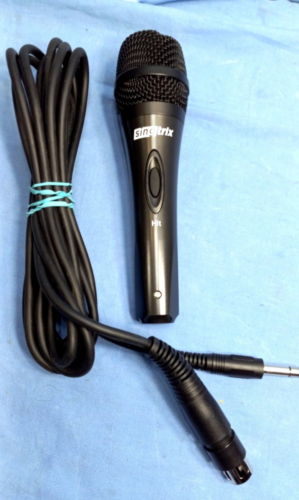 Singtrix Dynamic Karaoke Microphone Recording Hit Button Mic Cord Replacement