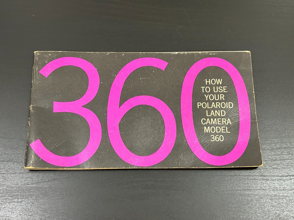 Polaroid Land Camera Model 360 Instruction Manual Original