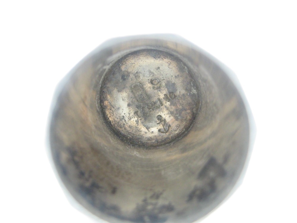 Antique Sterling Silver Sewing Thimble Floral Design Size 9