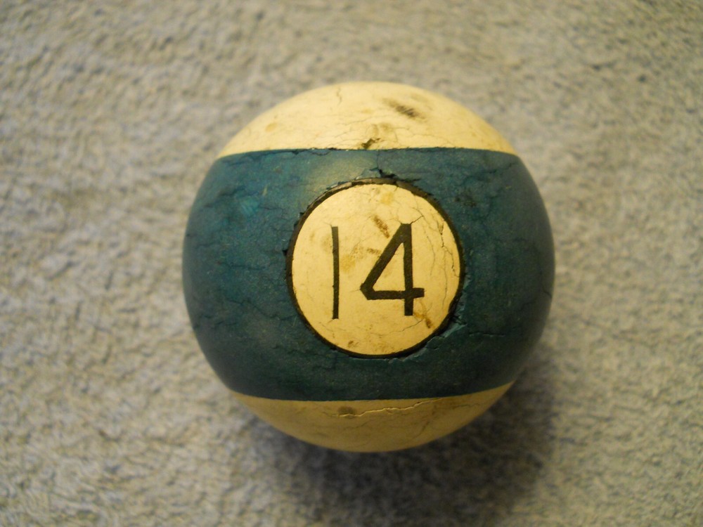 Vintage Clay Billiard Ball- #14