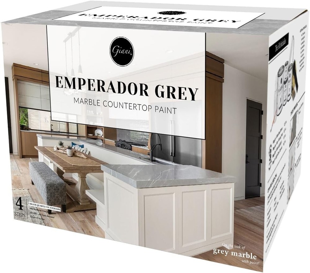 Marble Easy Epoxy Countertop Paint Kit Emperador Grey