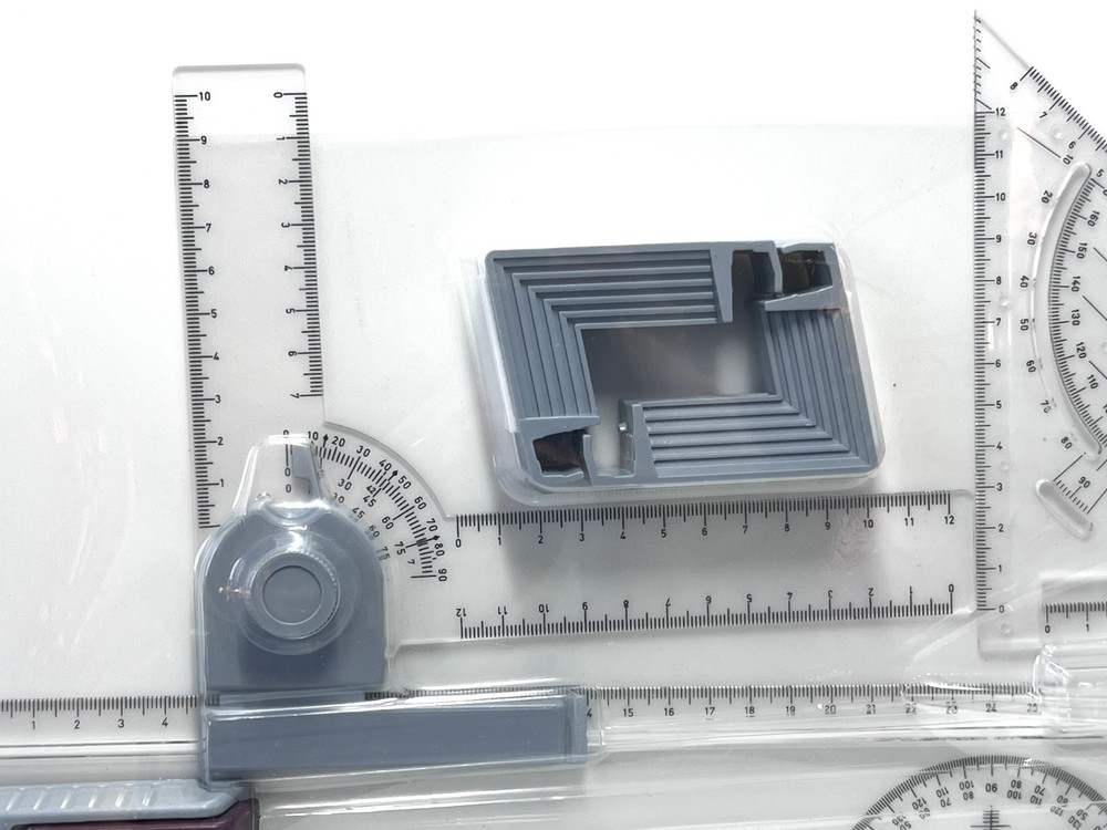 A3 Portable Drawing Board, Multi-Function Metric Drafting Table with Clear Rule