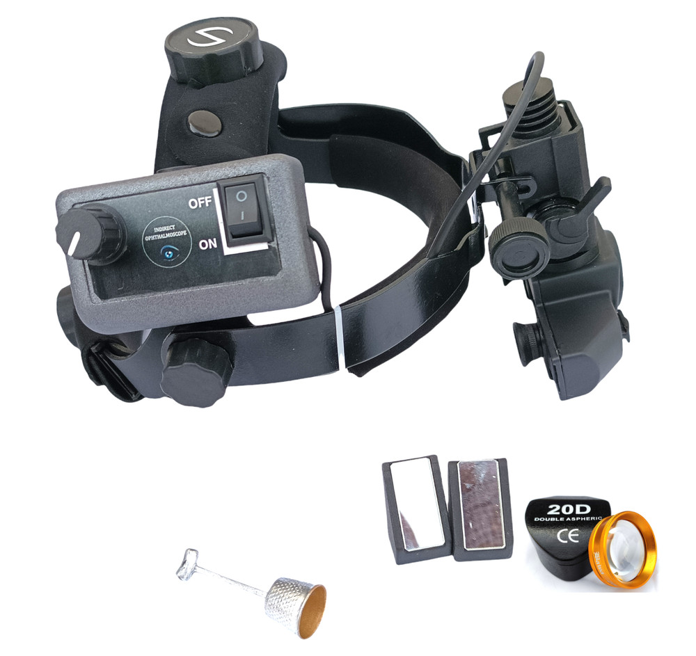 Indirect Ophthalmoscope Three Filter - Cobalt Blue, White & Green & Accessory