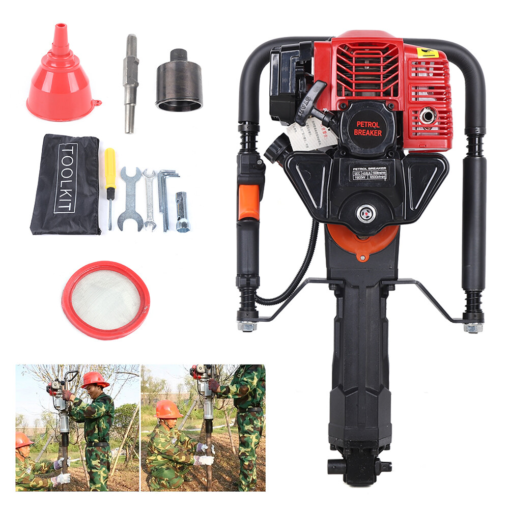 2 Stroke 52CC T-Post Driver Farm Post Driver Piling Machine Gasoline-Powered