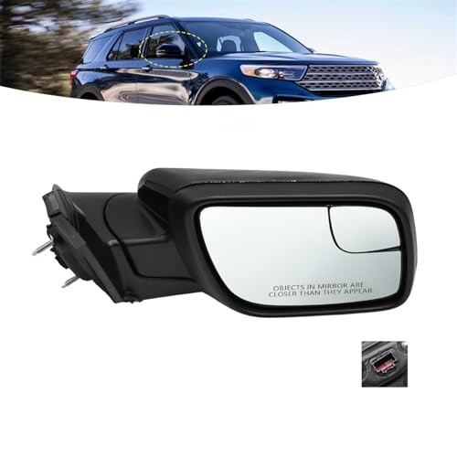 Passenger Side Mirror Assembly Compatible with 2011-2019 Explorer Side Right